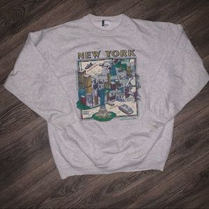Staten Island New York vintage crewneck XL